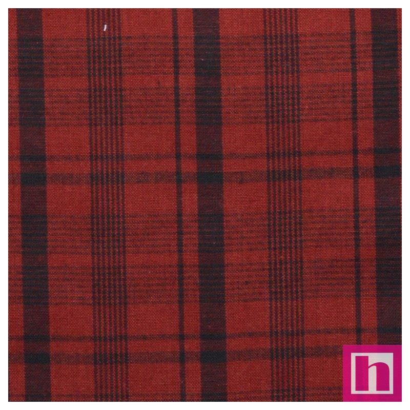 66102 PATCH. AMERICANO TRAMADO WILLSON (59) 110 CM. ALGODON 100% GRANATE/NEGRO Venta en piezas de 7.00 M