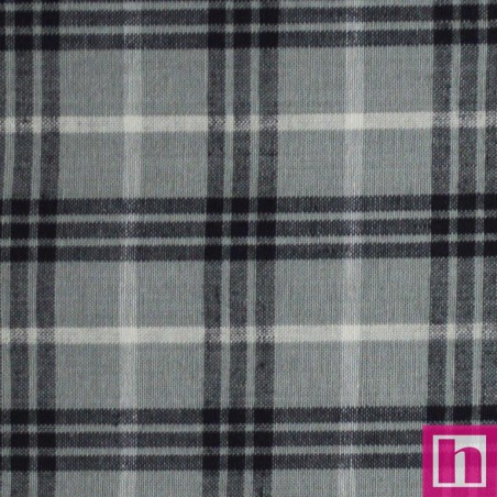 66116 PATCH. AMERICANO TRAMADO WILLSON (73) 110 CM. ALGODON 100% GRIS/NEGRO/BLANCO Venta en piezas de 7.00 M
