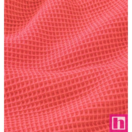 67214 NIDO DE ABEJA CARLO (05) 150 CM. 230 GR/M2. ALGODON 100% CORAL Venta en piezas de 7.00 M
