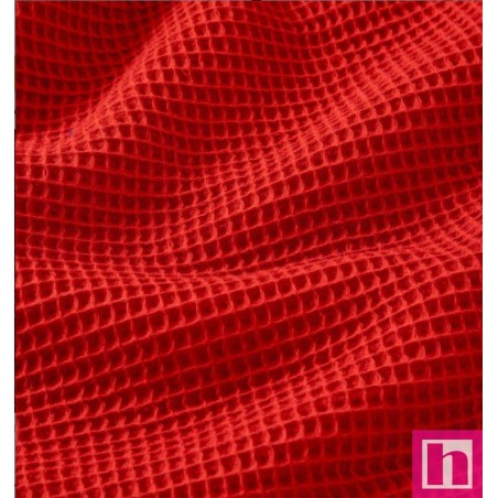 67215 NIDO DE ABEJA CARLO (06) 150 CM. 230 GR/M2. ALGODON 100% ROJO Venta en piezas de 7.00 M