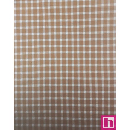 67311 VICHY SEERSUKER LALI (08) 155 CM. 110 GR/M2. ALGODON 65%-POLIESTER 35% CARAMELO Venta en piezas de 7.00 M