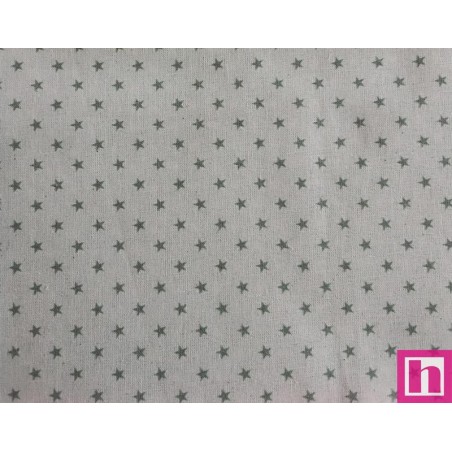 67349 TEJIDO ESTAMPADO SESAMO (55) 150 CM. 145 GR/M2. ALGODON 100% NATURAL/MENTA Venta en piezas de 10.00 M