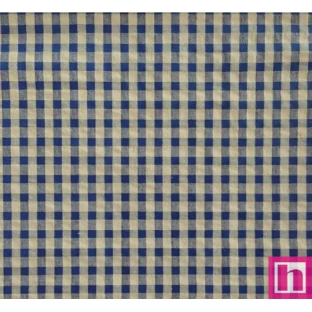 67406 VICHY SEERSUKER WINKER (06) 150 CM. 150 GR/M2. ALG.ORG. 60%-POL.REC. 40% OLIVA/MARINO Venta en piezas de 7.00 M
