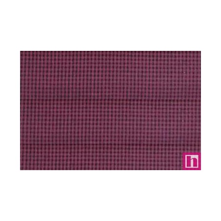 67415 PATCH. AMERICANO TRAMADO WILLSON (89) 110 CM. ALGODON 100% GRANATE/NEGRO Venta en piezas de 7.00 M