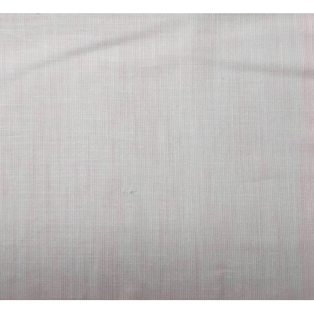 67806 TEJIDO TRAMADO TREVISO (04) 1.50 M. 110 GR/M2. ALGODON 100% BLANCO/ROSA Venta en piezas de 6.00 M