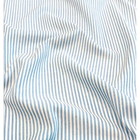 67999 TRAMADO RAYAS ADRIELL (09) 1.45 M. 108 GR/M2. ALGODON 50%-VISCOSA 50% AZUL Venta en piezas de 10.00 M