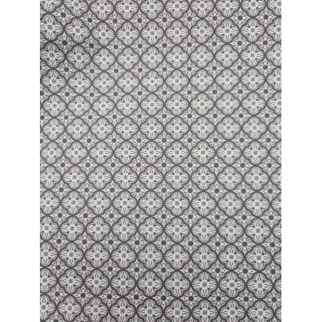 68022 TEJIDO ESTAMPADO SESAMO (85) 150 CM. 145 GR/M2. ALGODON 100% NATURAL/MARRON Venta en piezas de 10.00 M