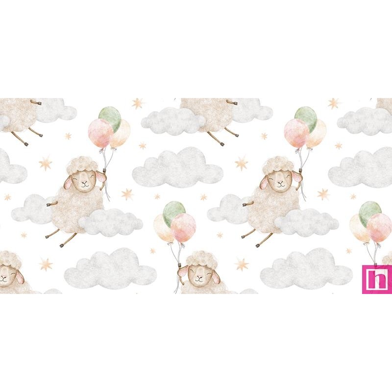 68090 TEJIDO ESTAMPADO MARYLEBONE (02) 1.40 M. 110 GR/M2. ALGODON 100% BLANCO Venta en piezas de 10.00 M
