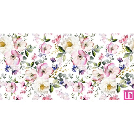 68103 VIYELA ESTAMPADA CUTIE (02) 1.50 M. 145 GR/M2 - ALGODON 100% BLANCO Venta en piezas de 10.00 M