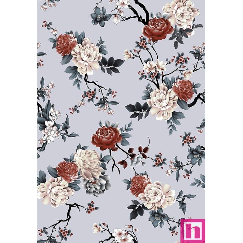 68107 VIYELA ESTAMPADA CUTIE (06) 1.50 M. 145 GR/M2 - ALGODON 100% GRIS Venta en piezas de 10.00 M