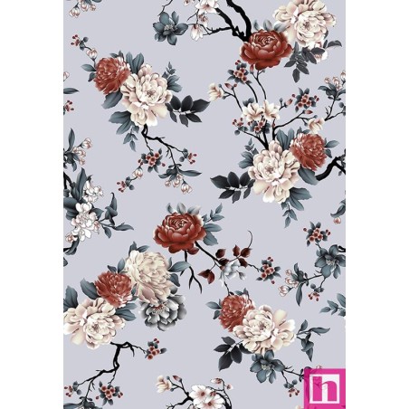 68107 VIYELA ESTAMPADA CUTIE (06) 1.50 M. 145 GR/M2 - ALGODON 100% GRIS Venta en piezas de 10.00 M