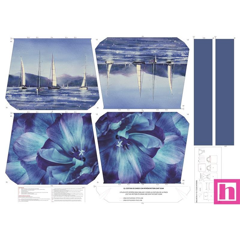 68114 TOTE BAGS NAVY BLE - REVERSIBLE Y REPELENTE AL AGUA (05) 45X50 CMS. POLIESTER 100% NAVY Venta en piezas de 1.00 U
