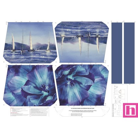 68114 TOTE BAGS NAVY BLE - REVERSIBLE Y REPELENTE AL AGUA (05) 45X50 CMS. POLIESTER 100% NAVY Venta en piezas de 1.00 U