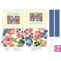 68117 TOTE BAGS FLOR FLORAL - REVERSIBLE Y REPELENTE AL AGUA (08) 45X50 CMS. POLIESTER 100% CREMA Venta en piezas de 1.00 U