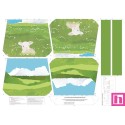 68122 TOTE BAGS CORDERO - REVERSIBLE Y REPELENTE AL AGUA (13) 45X50 CMS. POLIESTER 100% CESPED Venta en piezas de 1.00 U