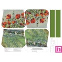 68123 TOTE BAGS AMAPOLAS - REVERSIBLE Y REPELENTE AL AGUA (14) 45X50 CMS. POLIESTER 100% VERDE Venta en piezas de 1.00 U