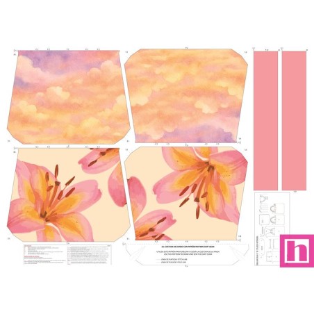 68139 TOTE BAGS ATARDECER NARANJA - REVERSIBLE Y REPELENTE AL AGUA (30) 45X50 CMS. POLIESTER 100% NARANJA Venta en piezas de 1.
