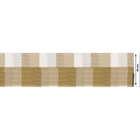 941204-40-0024 CINTA FANTASIA SAGITTA 40 MM. POLIESTER 50%-ALGODÓN 50% CAMEL Venta en piezas de 22.70 M