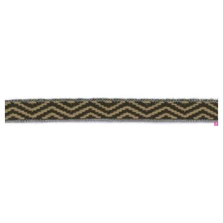 9656-15-7490 CINTA JACQUARD LIMBER 15 MM. ACRILICO 95%-ALGODON 3%-PA 2% MUSGO Venta en piezas de 12.50 M