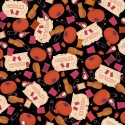 P121-SSEA6353K PATCH. AMERICANO SEWING SEASON (06) 110 CM. ALGODON 100% NEGRO Venta en piezas de 7.00 M