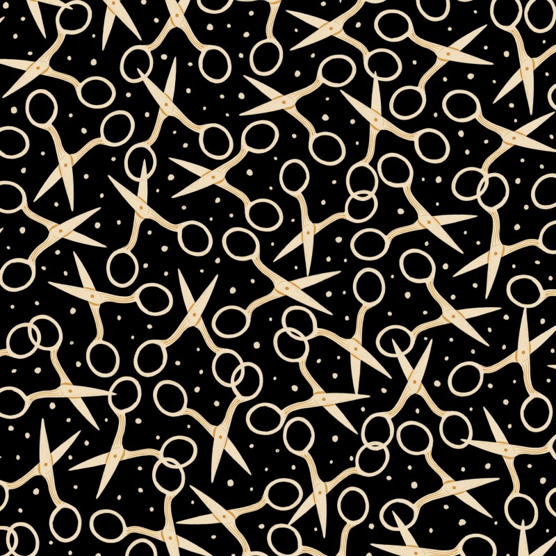 P121-SSEA6358K PATCH. AMERICANO SEWING SEASON (11) 110 CM. ALGODON 100% NEGRO Venta en piezas de 7.00 M