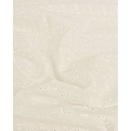 P69-5998-151 BATISTA BORDADA PALERMO (02) 1.30 M.-100 GR/M2 - ALGODON 100% NATURAL Venta en piezas de 6.00 M