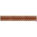 125617-25-04 TAPACOSTURAS FANTASIA ALIOU 25 MM. POLIESTER 100% CREMA/MARRON Venta en piezas de 15.00 M
