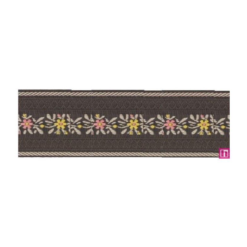 125619-60-25 TAPACOSTURAS FANTASIA KESIA 60 MM. POLIESTER 100% MARRON Venta en piezas de 15.00 M