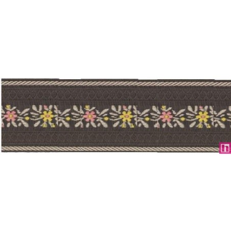125619-60-25 TAPACOSTURAS FANTASIA KESIA 60 MM. POLIESTER 100% MARRON Venta en piezas de 15.00 M