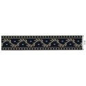 125620-02 CINTA JACQUARD SAMIR 30 MM. POLIESTER 100% NEGRO Venta en piezas de 15.00 M