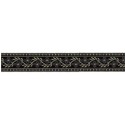 125620-27 CINTA JACQUARD SAMIR 30 MM. POLIESTER 100% NEGRO/GRIS Venta en piezas de 15.00 M