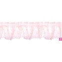126952-006 VOLANTE TUL FRUNCIDO DOTIA 60 MM. POLIESTER 100% ROSA Venta en piezas de 10.00 M