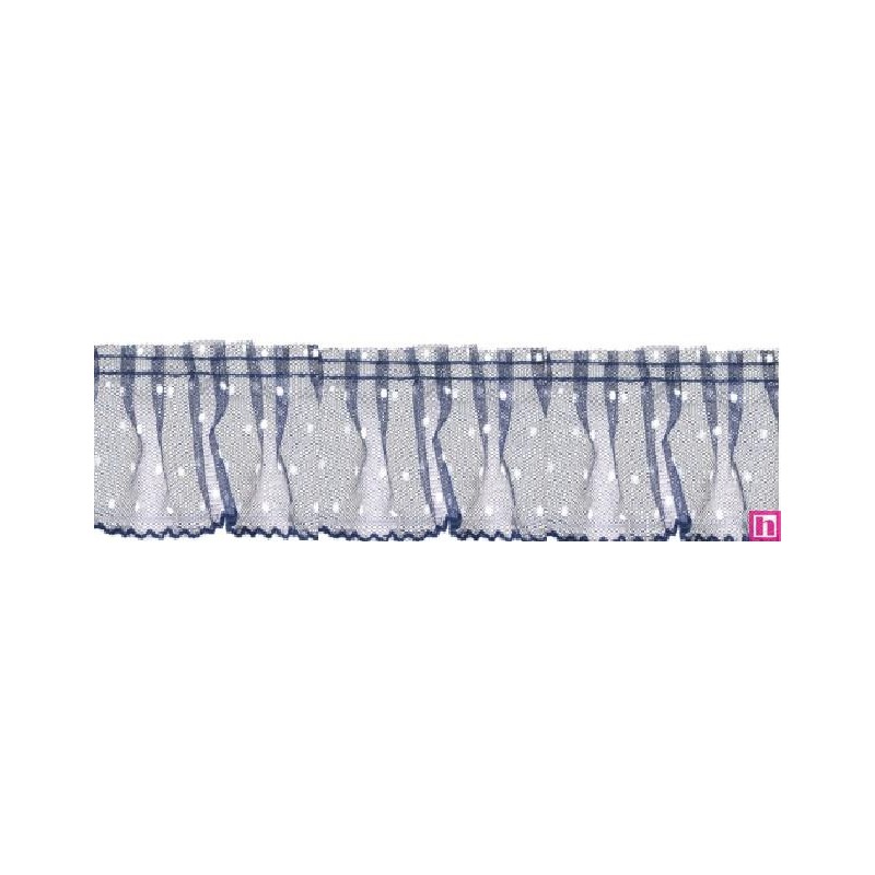 126952-020 VOLANTE TUL FRUNCIDO DOTIA 60 MM. POLIESTER 100% MARINO Venta en piezas de 10.00 M