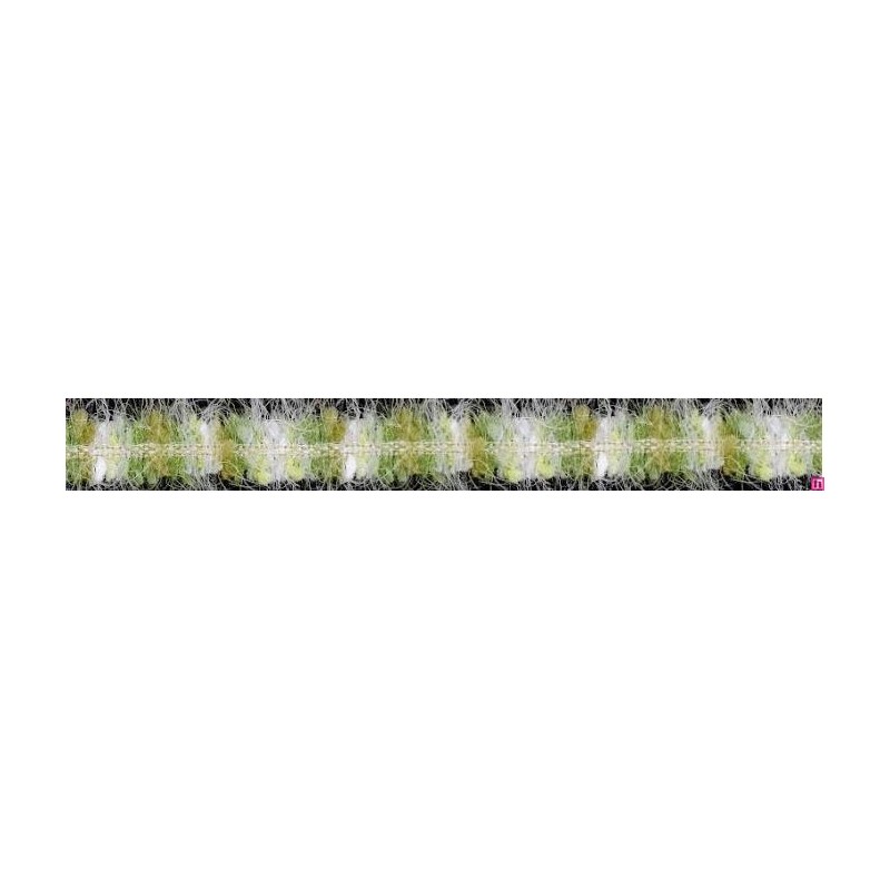 129826-41 GALON FANTASIA LEELA 20 MM. POLIAMIDA+ALGODON+METALIC VERDE Venta en piezas de 20.00 M