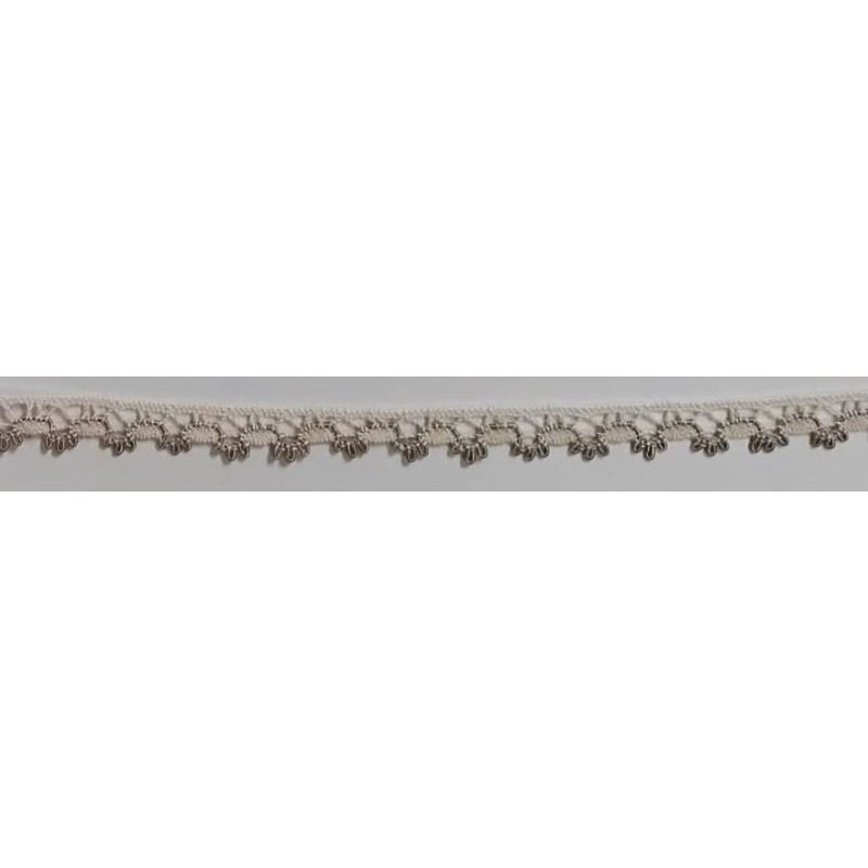 3480-H6 PUNTILLA BOLILLO EROS ALGODON 79%-VISCOSA 21% MARFIL/CAMEL Venta en piezas de 30.00 M