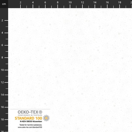 4593-118 PATCH.AMERICANO SNOW CRYSTALS (70) 110 CM. ALGODON 100% NATURAL METALLIC Venta en piezas de 6.00 M