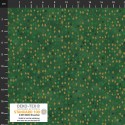 4593-803 PATCH.AMERICANO SNOW CRYSTALS (36) 110 CM. ALGODON 100% VERDE/DORADO METALLIC Venta en piezas de 6.00 M