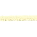 64210 VIVO MADROÑO FRUNCIDO AQUARIUS POLIESTER 50%-ALGODON 50% MARFIL Venta en piezas de 25.00 M