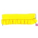 64262 VIVO FRUNCIDO CAMELIA POLIESTER 50%-ALGODON 50% AMARILLO Venta en piezas de 25.00 M