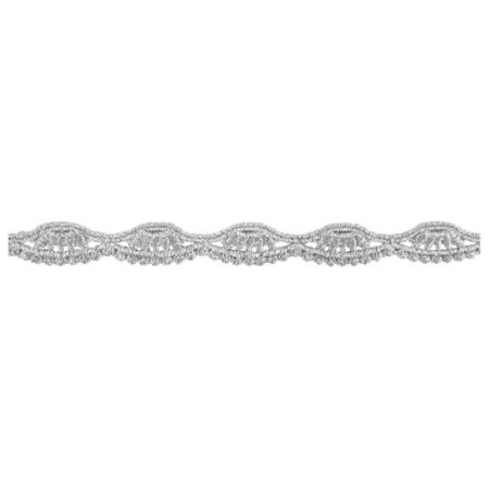 654714-101 REMATE GUIPUR FANTASIA MAXWELL 15 MM. POLIESTER 100% PLATA Venta en piezas de 9.10 M