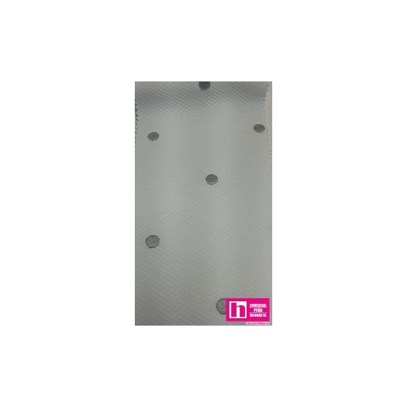 67204 PIQUE BORDADO ORIEL (05) 1.60 MTS ALGODON 88%-POLIESTER 12% BLANCO/GRIS Venta en piezas de 6.00 M