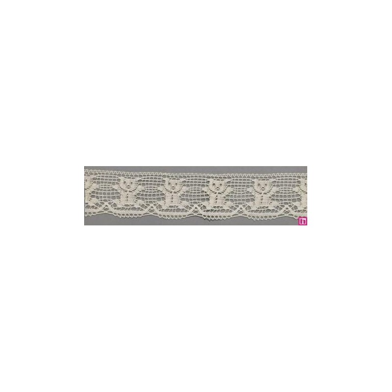 67292 PUNTILLA BOLILLO DARIO 30 MM. ALGODON 100% NATURAL Venta en piezas de 30.00 M