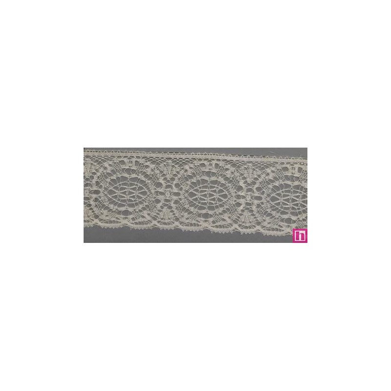 67294 PUNTILLA BOLILLO DARIO 50 MM. ALGODON 100% NATURAL Venta en piezas de 30.00 M