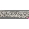 67302 PUNTILLA BOLILLO VICENZO 30 MM. ALGODON 100% BLANCO Venta en piezas de 30.00 M