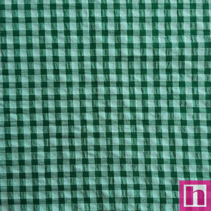 67609 VICHY SEERSUKER INDYA (06) 150 CM. 150 GR/M2. ALG.ORG. 60%-POL.REC. 40% VERDE/MENTA Venta en piezas de 7.00 M