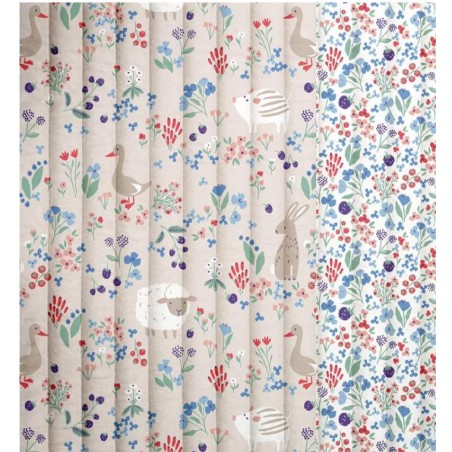 67647 ACOLCHADO ESTAMPADO BERRIES (01) 144 CM. 310 GR/M2. ALGODON 100% GRIS/BLANCO Venta en piezas de 5.00 M