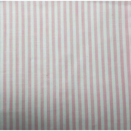 67807 TEJIDO TRAMADO TREVISO (05) 1.50 M. 110 GR/M2. ALGODON 100% BLANCO/ROSA Venta en piezas de 6.00 M