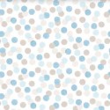 67949 PIQUE ESTAMPADO FELICITY (03) 1.50 M. 140 GR/M2. ALGODON 100% BLANCO/CELESTE Venta en piezas de 6.00 M