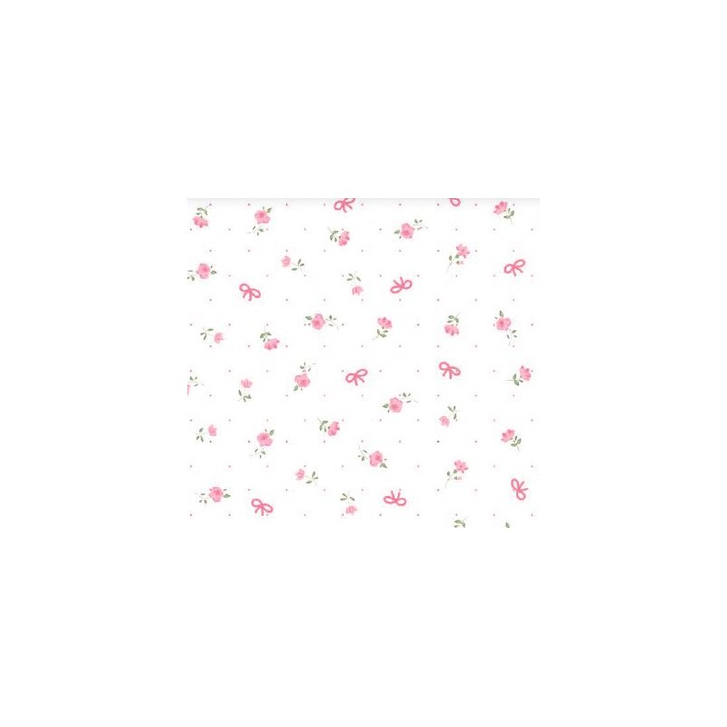 67950 PIQUE ESTAMPADO ASTERIA (01) 1.50 M. 140 GR/M2. ALGODON 100% BLANCO/ROSA Venta en piezas de 6.00 M
