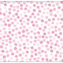 67952 PIQUE ESTAMPADO ARTEMIS (01) 1.50 M. 140 GR/M2. ALGODON 100% BLANCO/ROSA Venta en piezas de 6.00 M